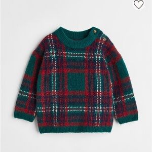 NWT H&M Baby Toddler Holiday Christmas Knit Sweater 12M